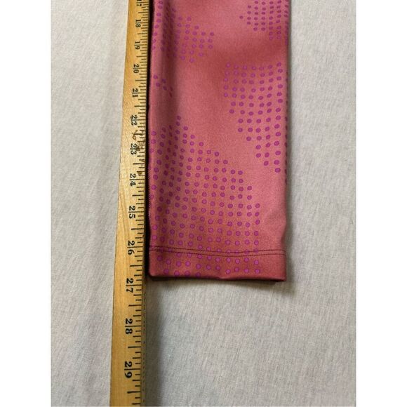 Nike Women’s Dri Fit Leggings Pink Polka Dots Sz XL - Picture 7 of 7